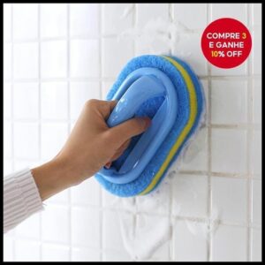 1pc Esponja De Cozinha Escova De Limpeza Esfregando Panelas E Frigideiras Telhas Multifuncional Espessamento De Três Cam