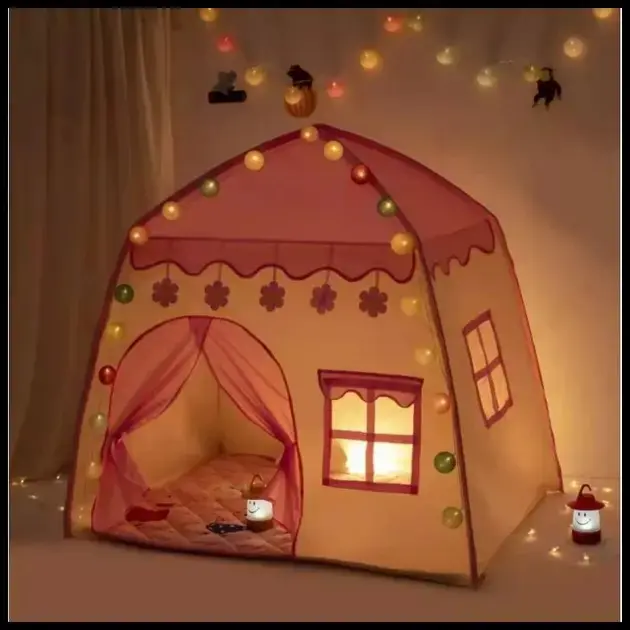 Barraca Infantil Rosa Flor Grande 1.3M Menina Princesa Presente Dia Dos Criança Menor Preço Promocao