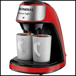 Cafeteira Elétrica 2 Xícaras Smart Coffee Mondial 500w Vermelho/Preto