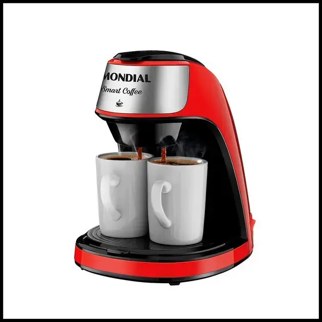 Cafeteira elétrica 2 xícaras vermelha Smart Coffee - C-42-2X-RI - Mondial