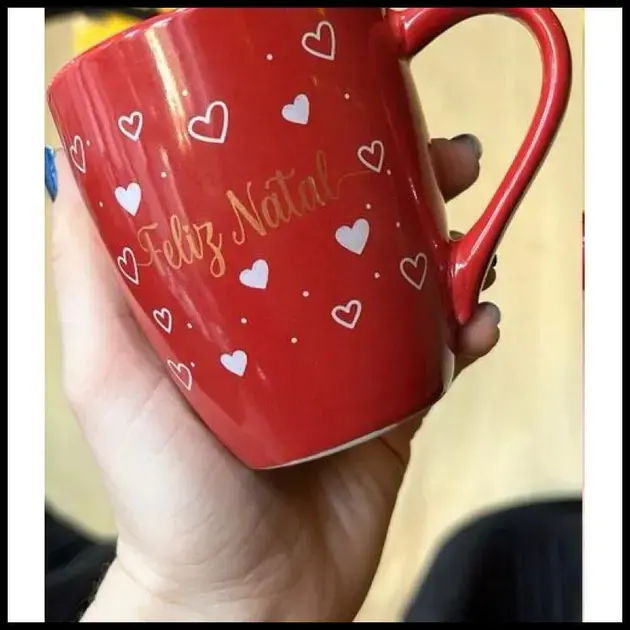 Caneca Porcelana Natal 250ml