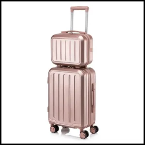 Conjunto Mala De Viagem 10KG E Frasqueira Cadeado TSA Roda Dupla 360° ATP92-2