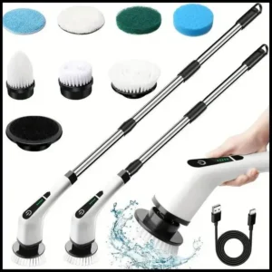 Escova De Limpeza Ajustável Janela Banheiro e Cozinha Ferramenta 3 em 1 E 9 em 1 Recarregável