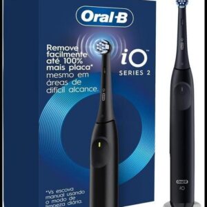 Escova de Dente Elétrica Oral-B Series iO2 para dentes 100% mais Limpos vs. uma Escova de Dente Manual Regular