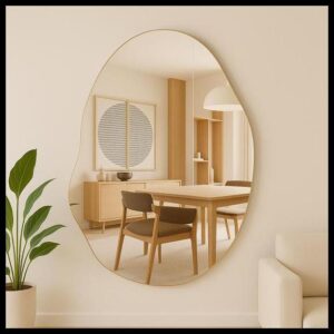 Espelho Orgânico grande Decorativo Banheiro Sala 70x50 - LOPAZZI