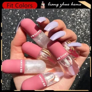 Fit Colors Crystal Jelly Lip Gloss Capsule Lip Plumper Oil Shiny Clear Lip Balm Beauty Lip Makeup Liquid Lipstick Lip Oil Moisturize