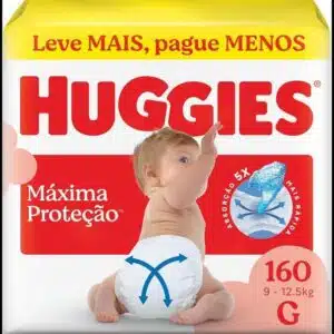 Fralda Descartável Huggies Supreme Care, Tamanho G, 160 Unidades