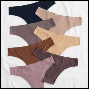 Kit 10 Calcinhas Sem Costura Tanga Laser com forro de Algodão Tanguinha Original Lingerie