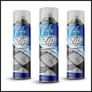 Kit 3 Limpador Desengordurante E Polidor Saponáceo Zip 300ml