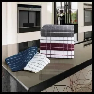 Kit 6 Panos de Prato Copa Chef Premium Atoalhado 100% Algodão - Listrado