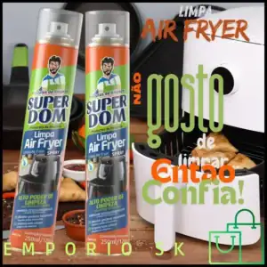 Kit Spray Limpa Air Fryer Alto Poder De Limpeza, Dissolve A Gordura Limpeza Sem Esforço 250ml