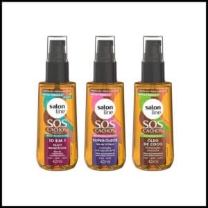 Kit com 3 Óleos de Tratamento Coco, Super Óleos e Multibenefícios