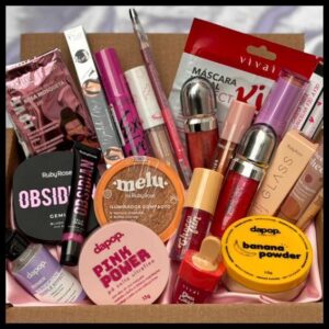 Kit de Maquiagem 10 Produtos Melhores Marcas Nacionais Dia das Crianças Menina