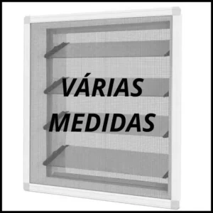 Kit tela mosquiteira mosquiteiro removivel (várias medidas) perfil aluminio branco
