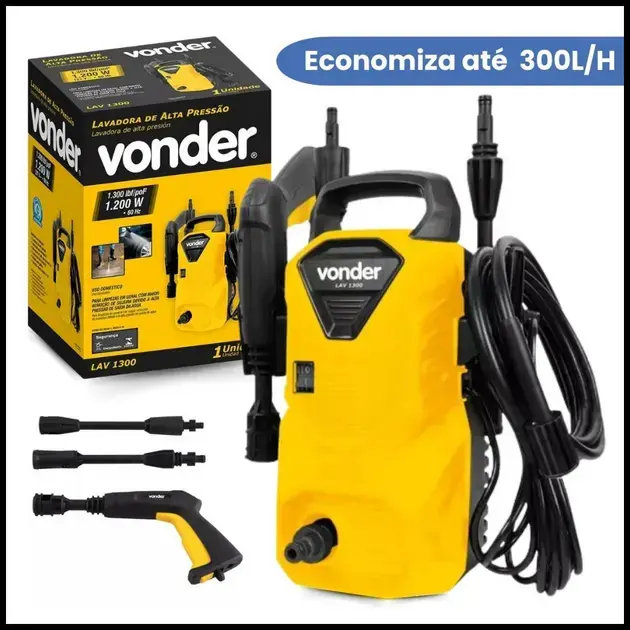 Lavadora De Alta Pressão Lav1300 Libras Vonder 1.300lbf