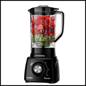 Liquidificador 3 velocidades Turbo Power preto - L-99FB - Mondial