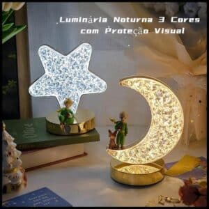Luminária de Mesa Decoração , Recarregável, Toque 3 Cores e Proteção Visual Luminária Premium Presente