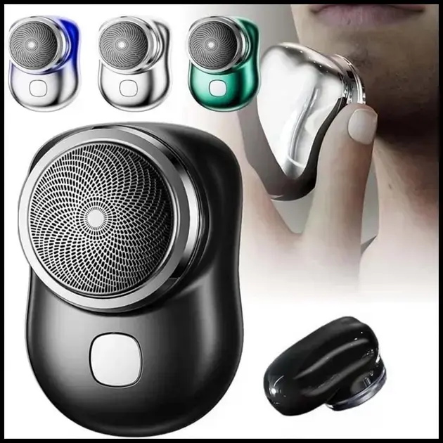 Mini Barbeador Elétrico Portátil À Prova D'água De Dupla Finalidade Tipo c De Carga Rápida Aparador De Barba De Bolso