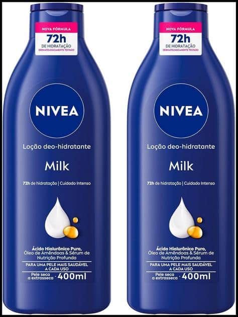 NIVEA Kit Loção Hidratante Milk Pele Seca a Extrasseca 400ml (2 unidades)
