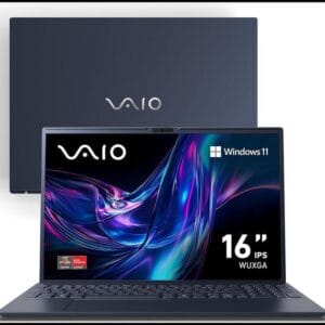 Notebook VAIO FE16 AMD Ryzen 5-5625U Windows 11 Home 32GB RAM 512GB SSD Wi-Fi 6 Tela 16 IPS WUXGA Antirreflexo VJFE69F11X-B1011H
