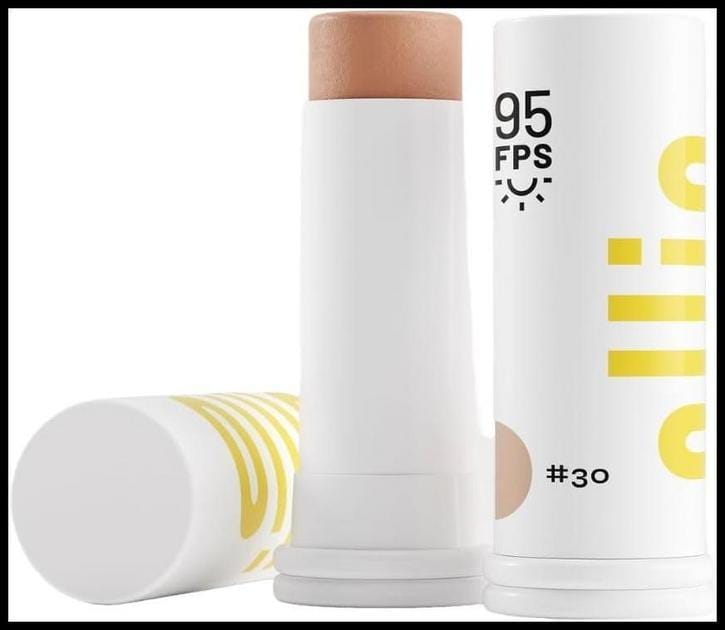 Protetor solar em bastão com cor FPS 95-30