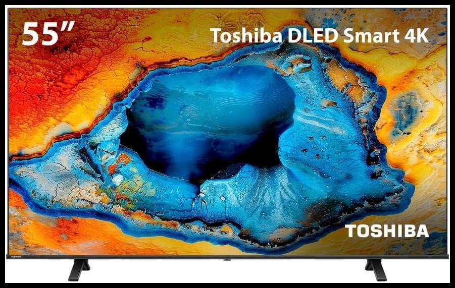 Smart TV DLED 55 4k Toshiba 55C350NS VIDAA 3 HDMI 2 USB Wi-Fi TB030M