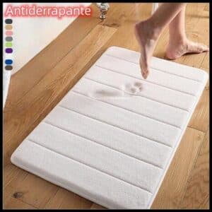 Tapete De Banheiro Soft Macio Secagem Rápida 60x40cm