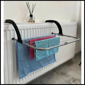 Varal Portátil Para Apartamento Secador De Roupas Prático e Retrátil Para Janela e Parede