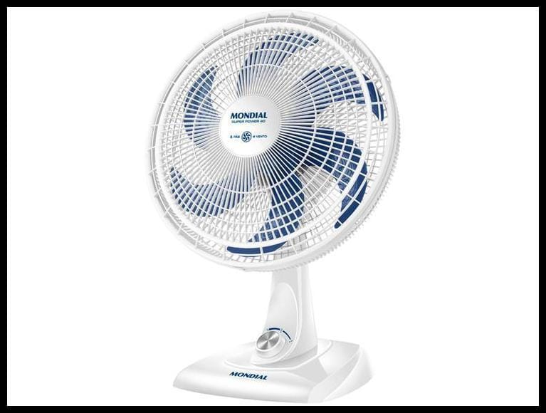 Ventilador de Mesa Mondial Super Power VSP-40-W 40cm 6 Pás 3 Velocidades