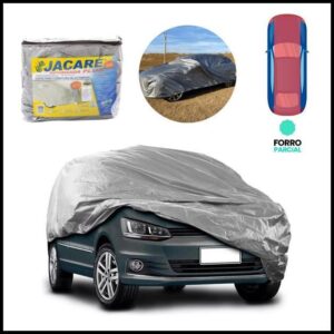 Capa Cobrir Carro Jacaré 100% Impermeável Com Forro Lona - Proteção Sol Chuva Poeira