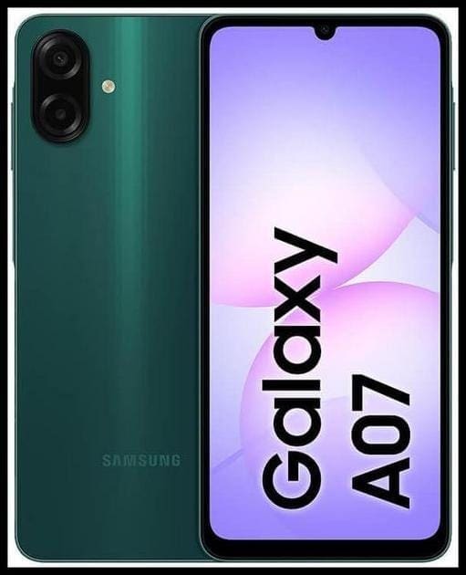 Celular Samsung Galaxy A07 256GB, 8GB, Câm. 50MP, Tela 6.7" Verde