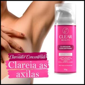 Clareador de virilha e axila Creme Clareador Partes Intimas - Clear Beauty