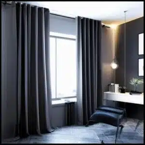 Cortina Blackout Para Quarto Sala Cozinha PVC Corta 100% Luz 2,80 Largura X 2,30 Altura Grande