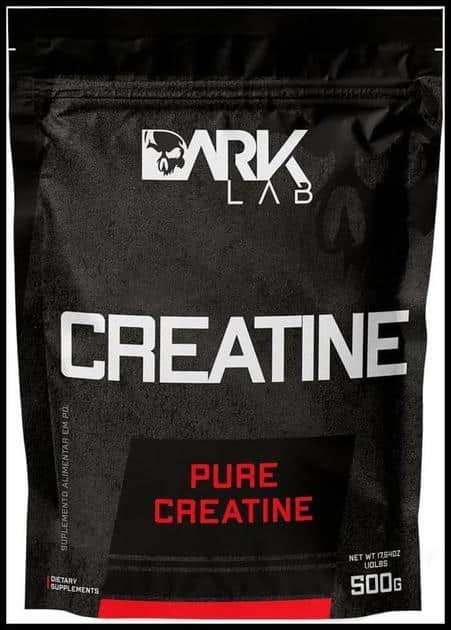 Creatina Pura Dark Lab 500g, Monohidratada 100% de Pureza, Sem Sabor
