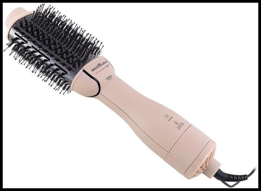 Escova Secadora Britânia Soft 4 em 1 1300W BEC07R Bivolt