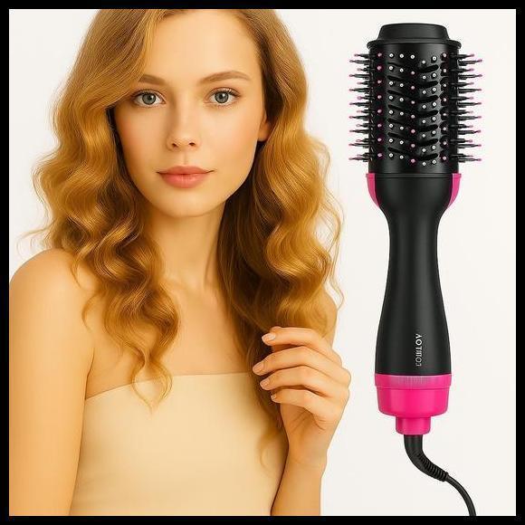 Escova Secadora Profissional Seca Alisa E Modela Cabelo Com Cabo Dfjn