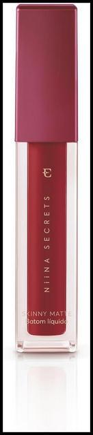 Eudora Niina Secrets Batom Líquido Skinny Matte Vermelho Hibisco 5Ml