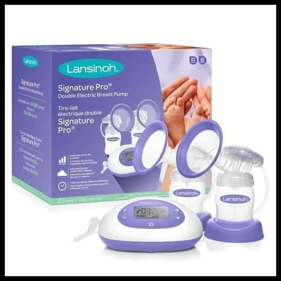 Extrator Bomba Tira leite Elétrica Dupla Signature Pro Lansinoh 8 Níveis de Sucção