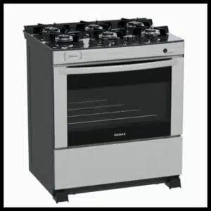 Fogao 6 Bocas Venax Delplus Vitreo Bl Inox Gas Glp