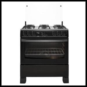 Fogão de Piso 6 Bocas à Gás Itatiaia Waves com Acendimento Automático Preto Bivolt