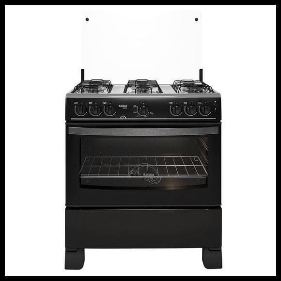 Fogão de Piso 6 Bocas à Gás Itatiaia Waves com Acendimento Automático Preto Bivolt