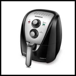 Fritadeira Elétrica Air Fryer Mondial AFN-40-BI 4L Inox/Preta