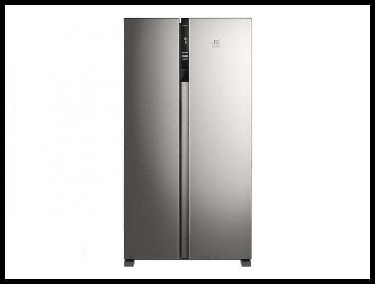Geladeira/Refrigerador Electrolux Frost Free Side by Side Inox Look 435L Efficient IS4S