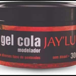 Jay'Luc Cosméticos Gel Cola Modelador Jayluc 300G Gel De Cabelo Modelador Sem Álcool Etílico Vermelho Todos Os Tipos De Cabelos Fixação Extra Forte E Modelação Total