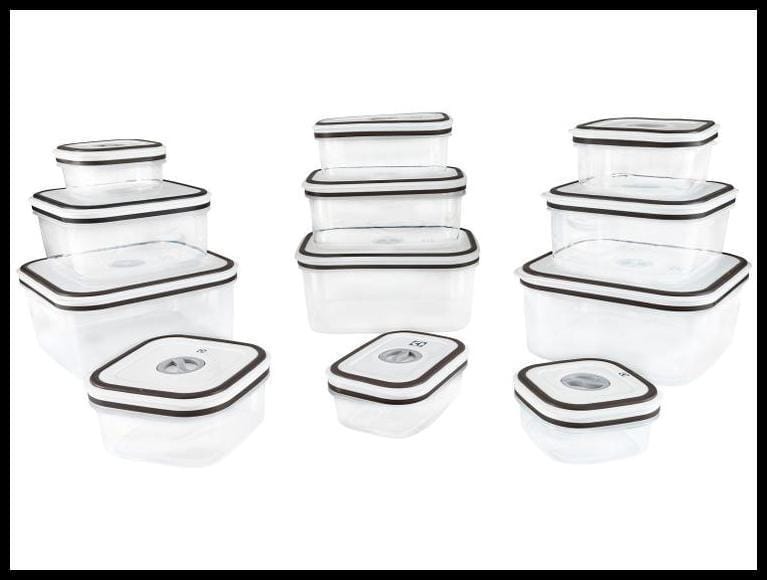 Jogo de Potes de Plástico Herméticos Electrolux com Tampa A23122901 12 Peças