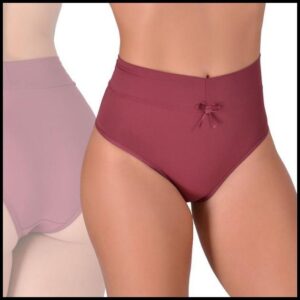 Kit 5 Calcinha Cós Alto Aperta Barriga Reduz Medidas Com Forro 100% Algodão Calcinha Cintura Alta