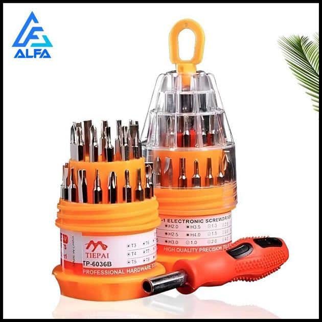 Kit Jogo Ferramenta 31 Peças Chaves Alen Torx Fenda Philips