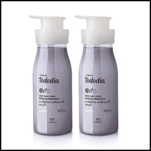 Kit Creme Desodorante Nutritivo Para o Corpo Tododia Algodão 2 un de 400 ml