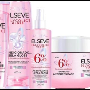 L'Oréal Paris Elseve Glycolic Gloss Kit Tratamento Capilar Completo