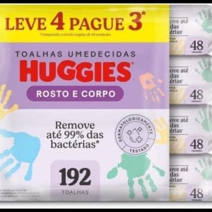 Lenços Umedecidos Huggies One & Done Leve 4 Pague 3-192 unidades